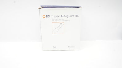 BD 382523 Insyte Autoguard BC Shielded I.V. Cath. 22Ga x 1.0inch - Box of 50